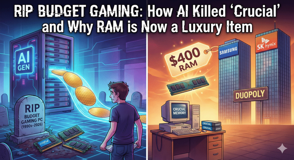 Why RAM is so expensive 2026, and Crucial is dead